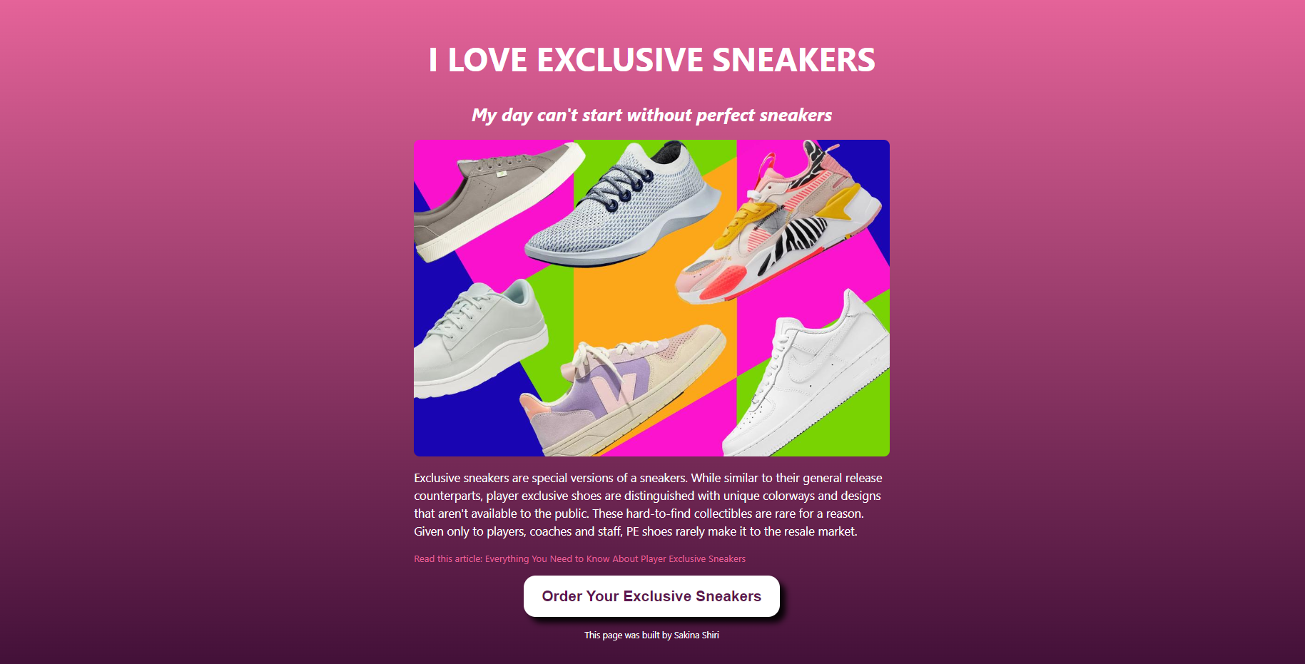 Exclusive sneakers image